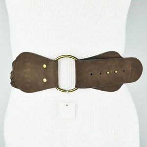 Lola Brown Faux Leather Bohemian Boho Belt